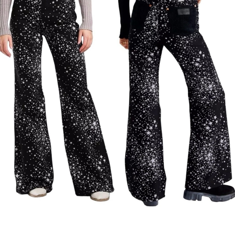Wrangler X Free People Star Struck High Rise Flare Jeans